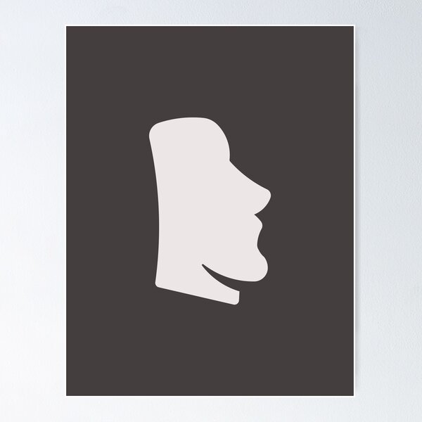 Moai Emoji Logo Silhouette For Download @