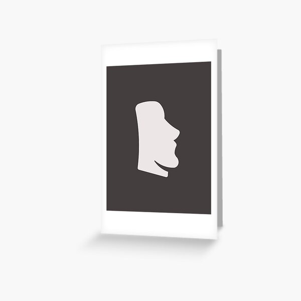 Moai Emoji Greeting Cards for Sale