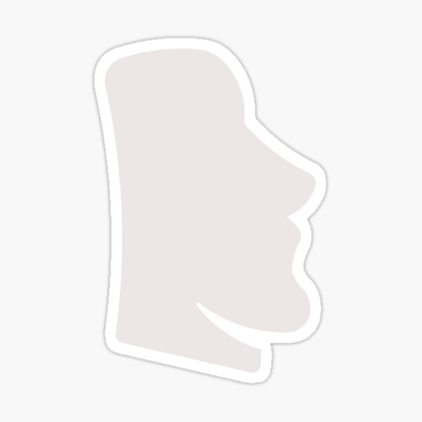 Moai emoji Sticker for Sale by SeyMeme