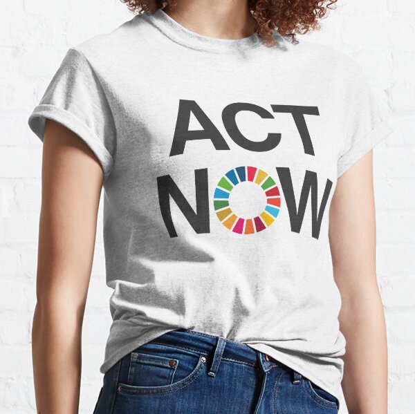ActNow UN Global Goals SDG Logo English Classic T-Shirt