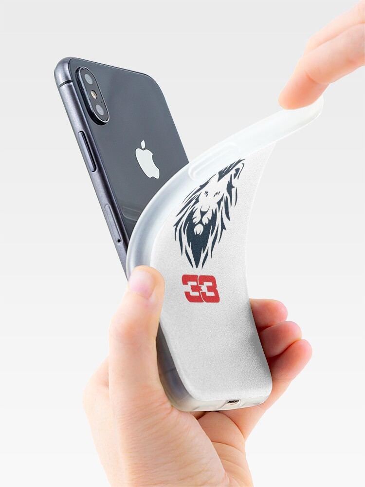 Alternative Ansicht von Max Verstappen 33 Formel 1 Mad Max Lion Logo F1 Auto Red Bull Racing 2021 iPhone-Hülle