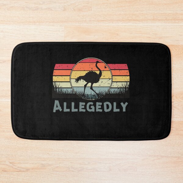 Item preview, Allegedly ostrich Vintage Retro Funny ostrich Lover gift designed and sold by Ajith arts.