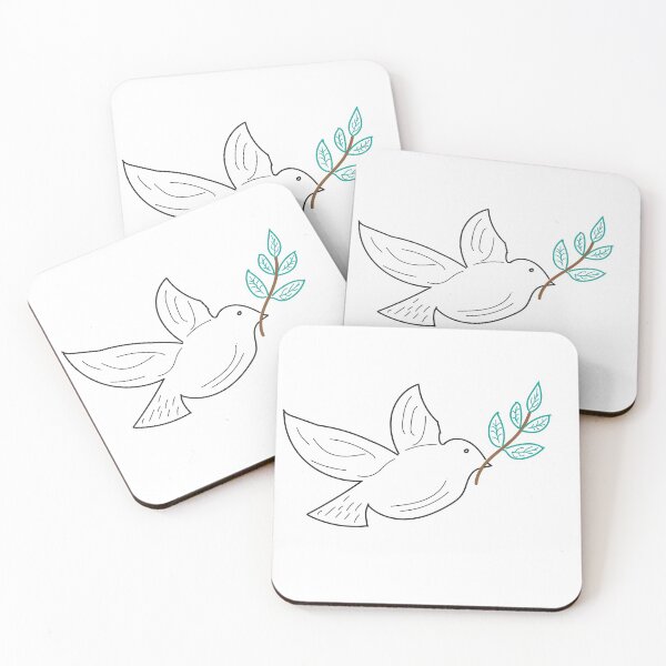 Item preview, Peace dove with a little branch with green leaves. designed and sold by Jurie Maree.