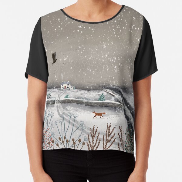 Snow Bound Chiffon Top