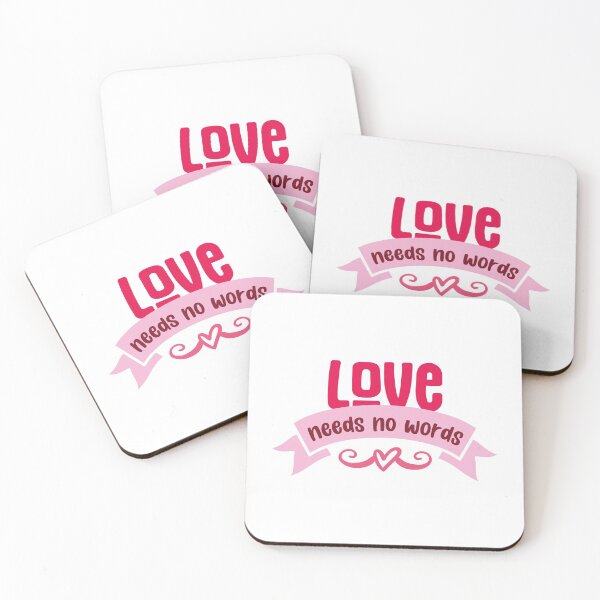 Item preview, Love needs no words cute valentine's day design designed and sold by AnujShah7.
