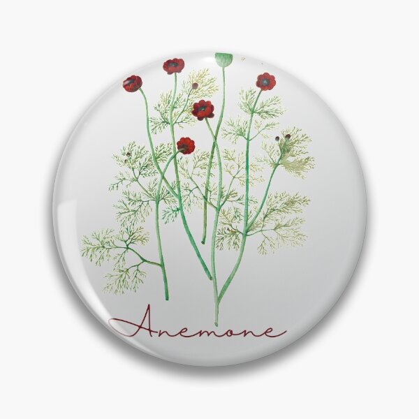 Item preview, Anemone vintage flowers designed and sold by Nyanko-Sempai.