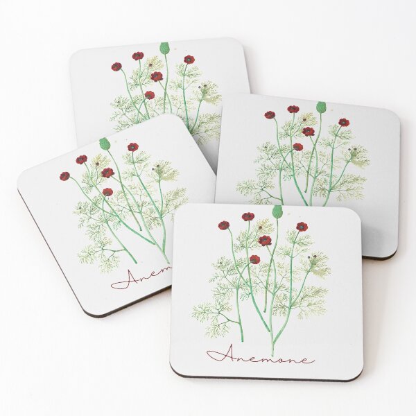 Item preview, Anemone vintage flowers designed and sold by Nyanko-Sempai.