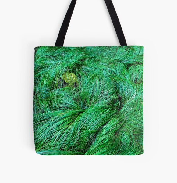 Waves in green. All Over Print Tote Bag
