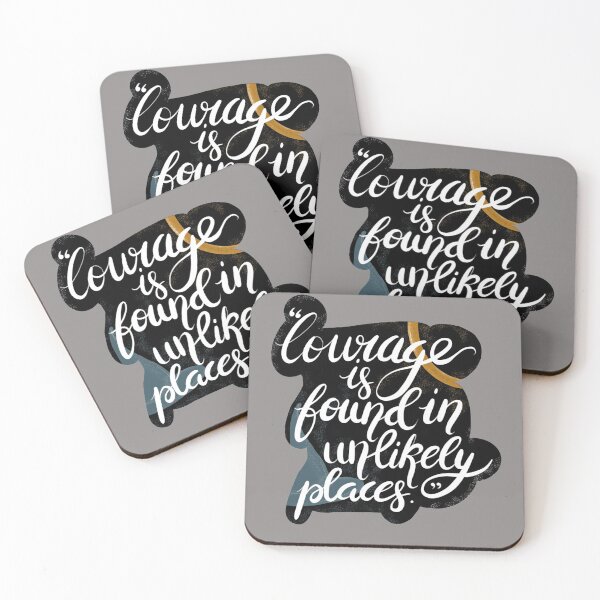 Item preview, Courage is found in unlikely places | Tolkien Quote | Bookish Quote | Movie Geek designed and sold by scintillare.