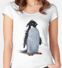 Winter Penguin Women's Fitted Scoop T-Shirt