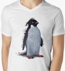Winter Penguin Men's V-Neck T-Shirt