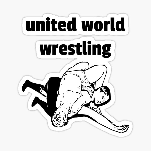 Stylish United World Wrestling Sticker for Sale by lodarohit