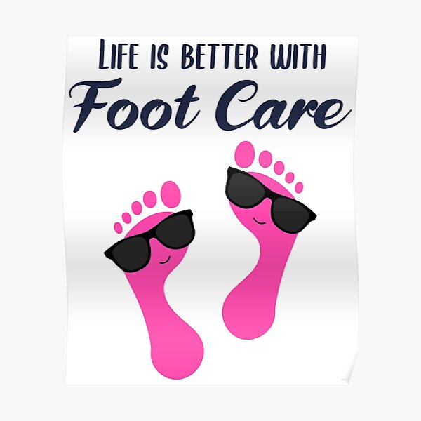 Poster Podologie Spruch Redbubble