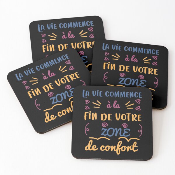 Aperçu de l'œuvre La vie commence à la fin de sa zone de confort créée et vendue par joozybart.