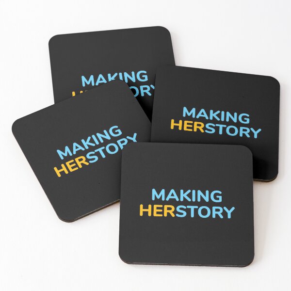 Item preview, Making Herstory yellow and blue designed and sold by Inspirationmotivation.