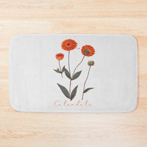 Item preview, Calendula vintage flowers designed and sold by Nyanko-Sempai.