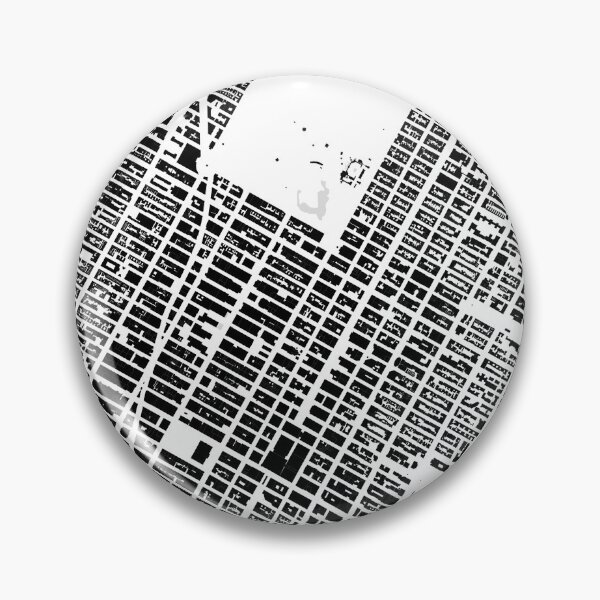 Item preview, Mapa de la ciudad del edificio blanco y negro de Nueva York designed and sold by Intrepix.