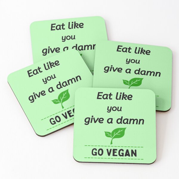Item preview, Go vegan Eat like you give a damn Vegan tee designed and sold by Mommaspouch.