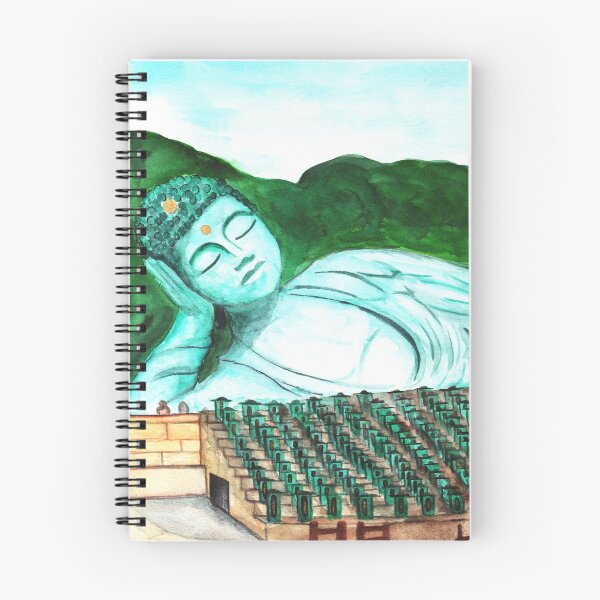 Artikelvorschau, Aquarell - Reclinging Buddha entworfen und verkauft von Karolien Kenis.
