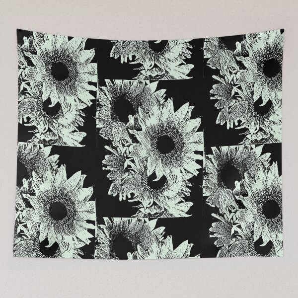 Item preview, Sunflowers in Black and White designed and sold by Tovers.