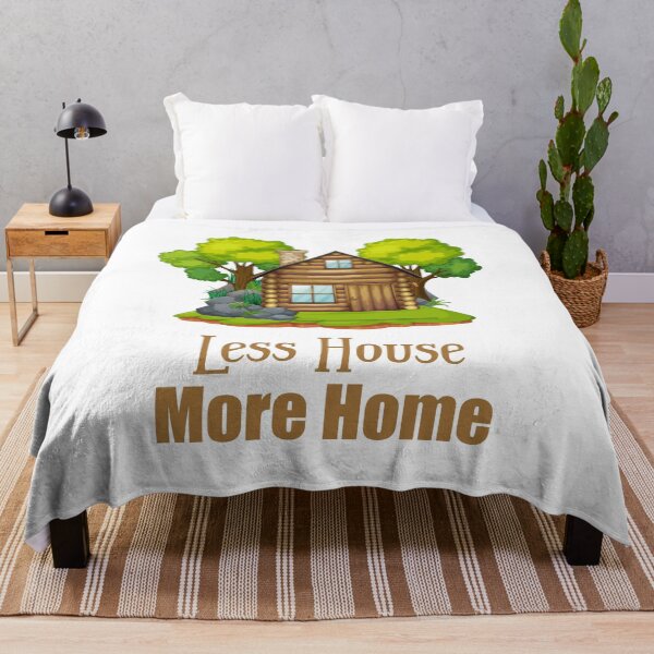 Item preview, Less house more home tiny house minimalist house designed and sold by Giovanni's Brown Quotes.