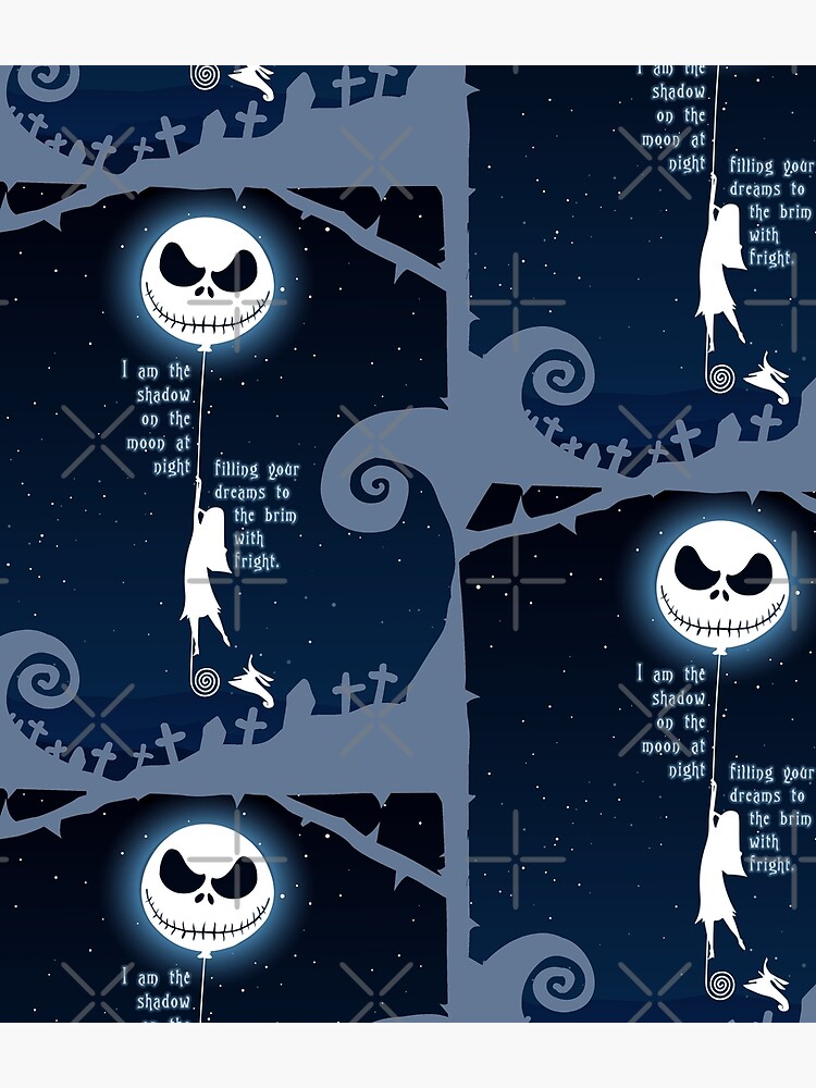 Jack Skellington and Sally - Shadow On The Moon Backpack by 11UponaTime
