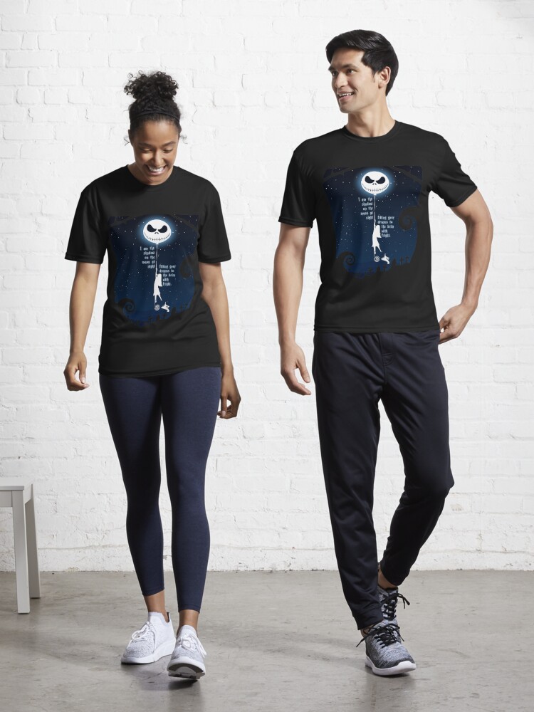 Jack Skellington and Sally - Shadow On The Moon Active T-Shirt by  11UponaTime
