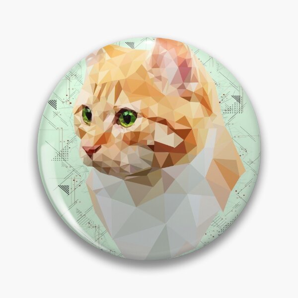Item preview, Orange Cat (Low Poly) designed and sold by Luna Roveda.