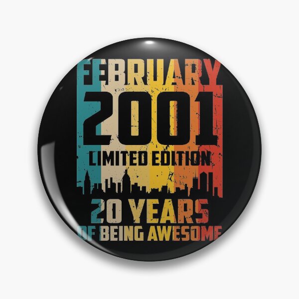 Item preview, 20th Birthday 20 Years Born In 2001 February designed and sold by Renergie.