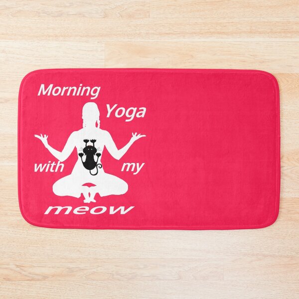 Item preview, Morning Yoga With My Meow designed and sold by TeesFashion.