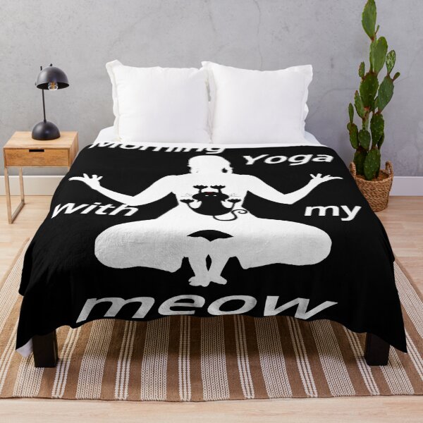 Item preview, Morning Yoga With My Meow designed and sold by TeesFashion.