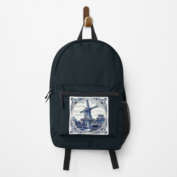 Item preview, DUTCH BLUE DELFT : Vintage Windmill Print designed and sold by posterbobs.