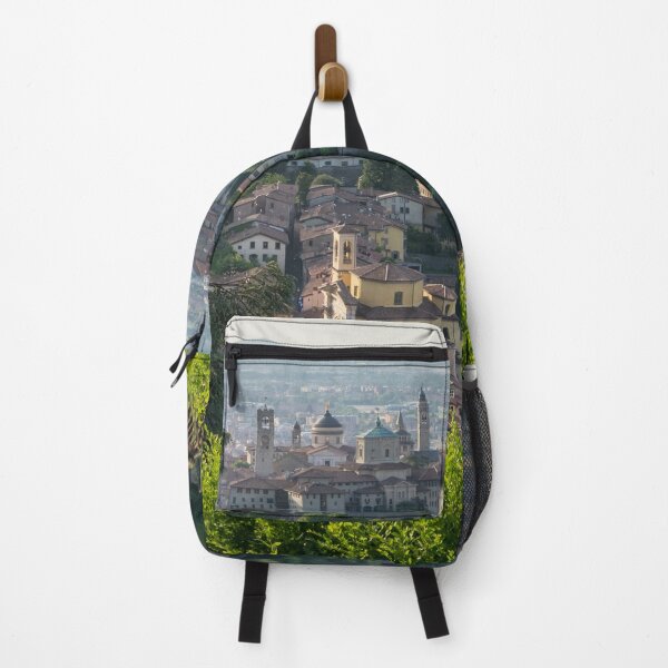 Item preview, Splendid Bergamo Vista - Upper City Lower City and River Po Plain from Above the Treetops designed and sold by Georgia Mizuleva.