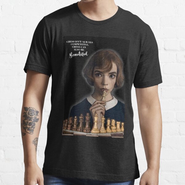 Tåget forsinke Pump THE QUEEN'S GAMBIT - Chess isn't always competitive. Chess can also be  beautiful quote" Essential T-Shirt for Sale by inthestyle | Redbubble