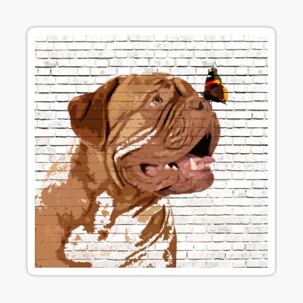 Item preview, Dogue De Bordeaux Butterfly  designed and sold by The Curious Dog Shop.