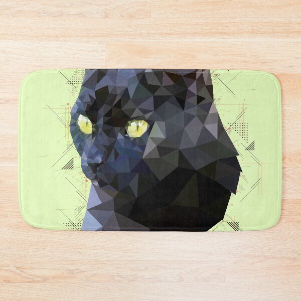 Item preview, Black Cat (Low Poly) designed and sold by Luna Roveda.