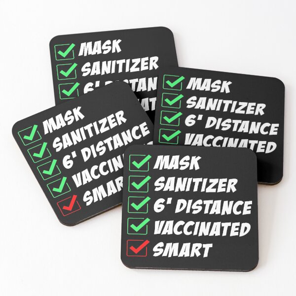 Item preview, MASK SANITIZER 6' DISTANCE VACCINATED SMART DOCTOR NURSE TRENDY GIFTS designed and sold by ContreiDesign.