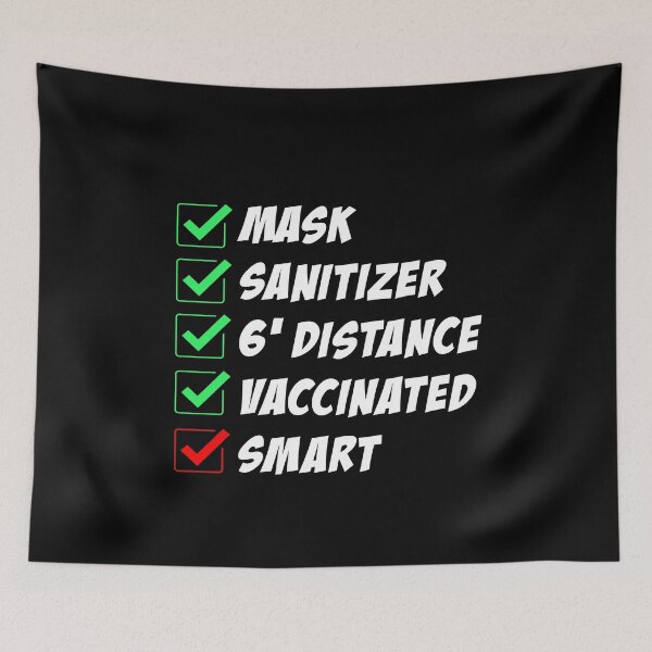 Item preview, MASK SANITIZER 6' DISTANCE VACCINATED SMART DOCTOR NURSE TRENDY GIFTS designed and sold by ContreiDesign.