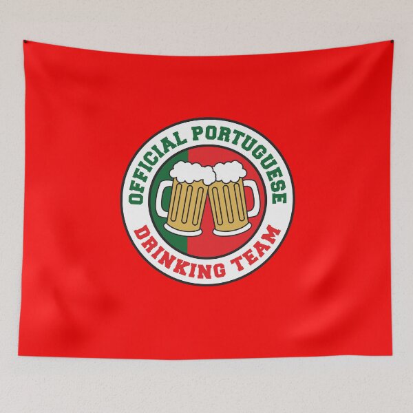 Item preview, Official Portuguese Drinking Team Featuring Flag Of Portugal And Beers designed and sold by jaycartoonist.