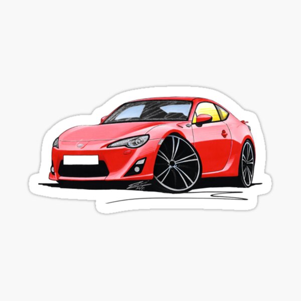 "Toyota Gt86 Toyota GT86 Red" Sticker for Sale by MozaikDesign Redbubble
