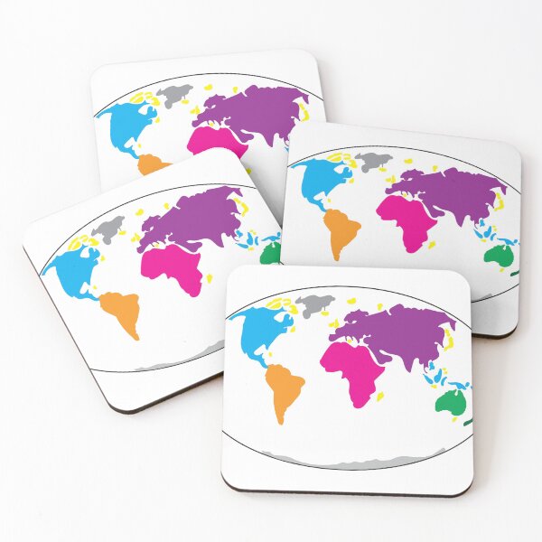 Item preview, A colorful map of the earth. designed and sold by Jurie Maree.