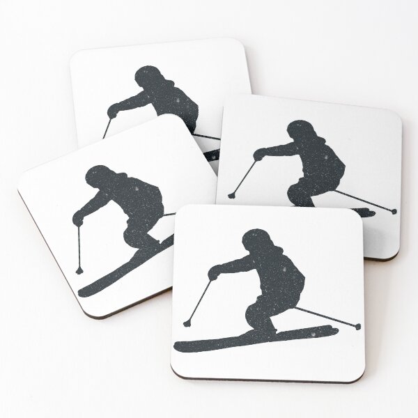 Item preview, Skier Silhouette Snowing designed and sold by cmartmen.