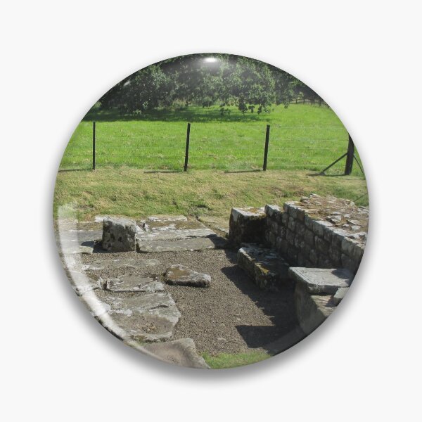 Merch #118 -- Abundant Trees Beyond Rocky Remains - Shot 1 (Hadrian's Wall) Pin