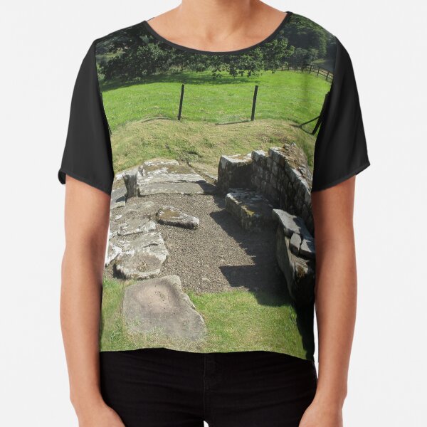 M.I. #118 |☼| Abundant Trees Beyond Rocky Remains - Shot 1 (Hadrian's Wall) Chiffon Top