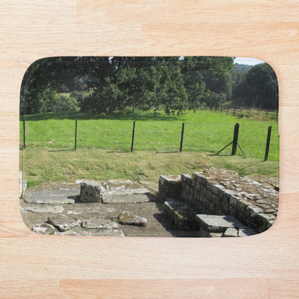 M.I. #118 |☼| Abundant Trees Beyond Rocky Remains - Shot 1 (Hadrian's Wall) Bath Mat