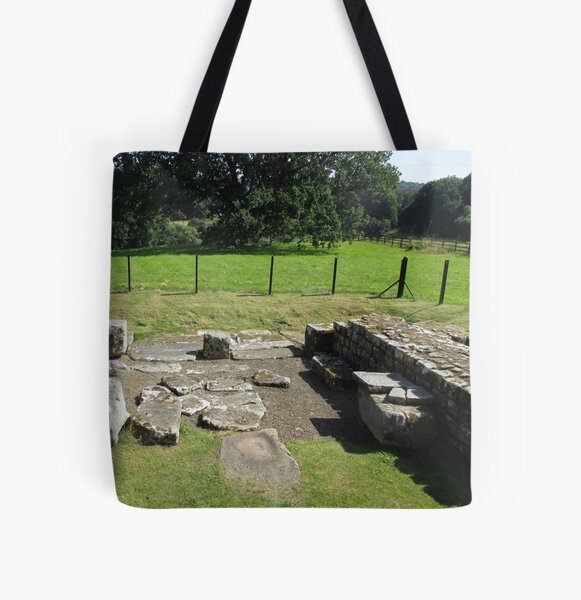 M.I. #118 |☼| Abundant Trees Beyond Rocky Remains - Shot 1 (Hadrian's Wall) All Over Print Tote Bag