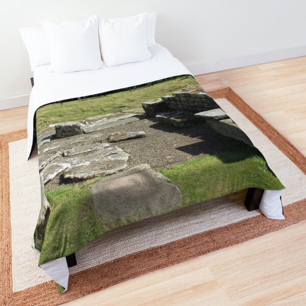 M.I. #118 |☼| Abundant Trees Beyond Rocky Remains - Shot 1 (Hadrian's Wall) Comforter
