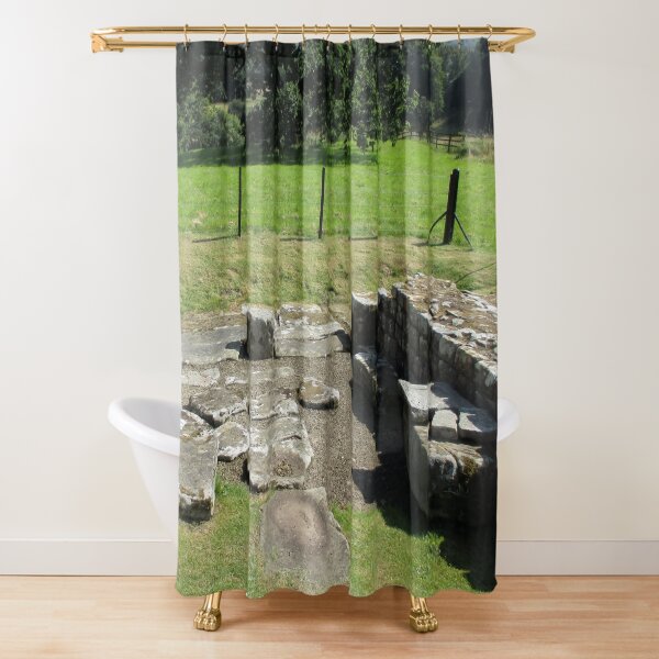 M.I. #118 |☼| Abundant Trees Beyond Rocky Remains - Shot 1 (Hadrian's Wall) Shower Curtain