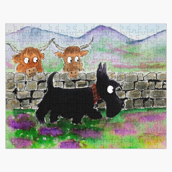 Scottie Dog 'Roamin' in the Gloaming' Jigsaw Puzzle