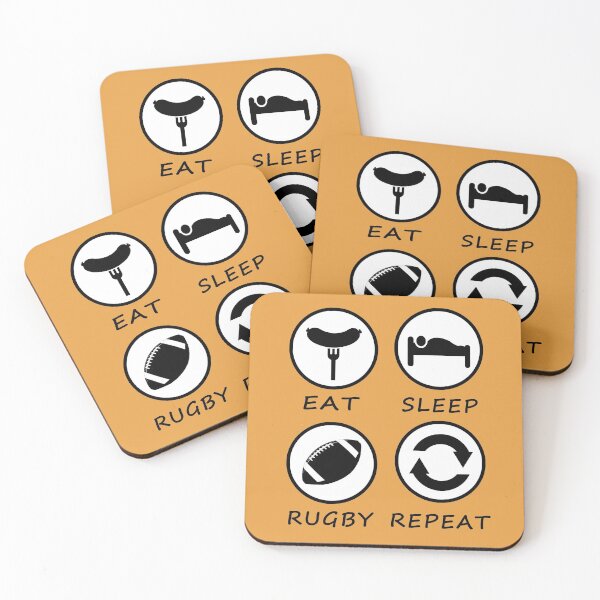 Item preview, Eat Sleep Rugby Repeat designed and sold by teledesign.